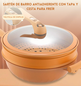 SARTEN WOK CON VAPORERA