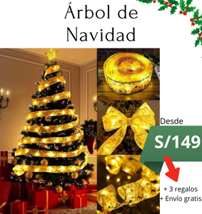Árbol de Navidad + regalos navideños