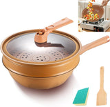 SARTEN WOK CON VAPORERA