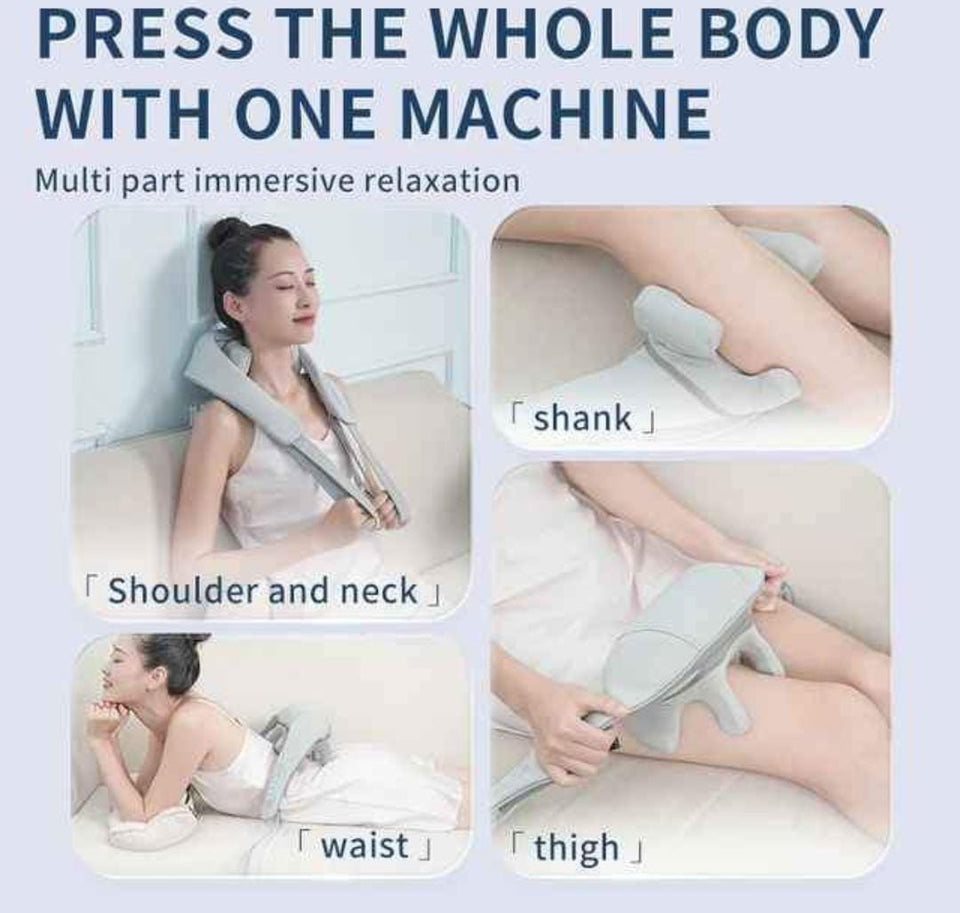 MASAJEADOR DE CUELLO Y ESPALDA CON LUZ INFRARROJA